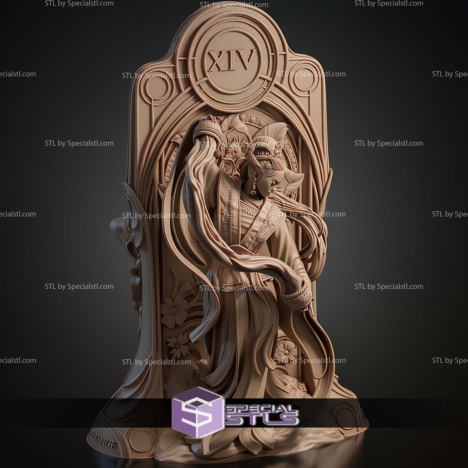 Tarot Arcana Temperance STL Files 3D Model — view 3