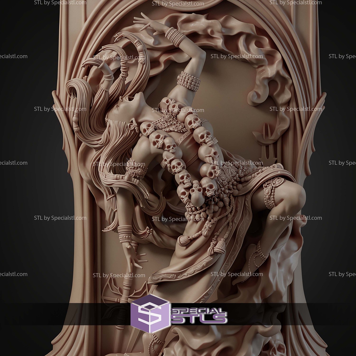 Tarot Arcana Temperance STL Files 3D Model — view 5