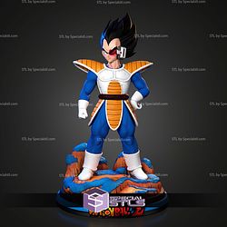 Vegeta Saiyan Saga 198mm STL Files 3D Model