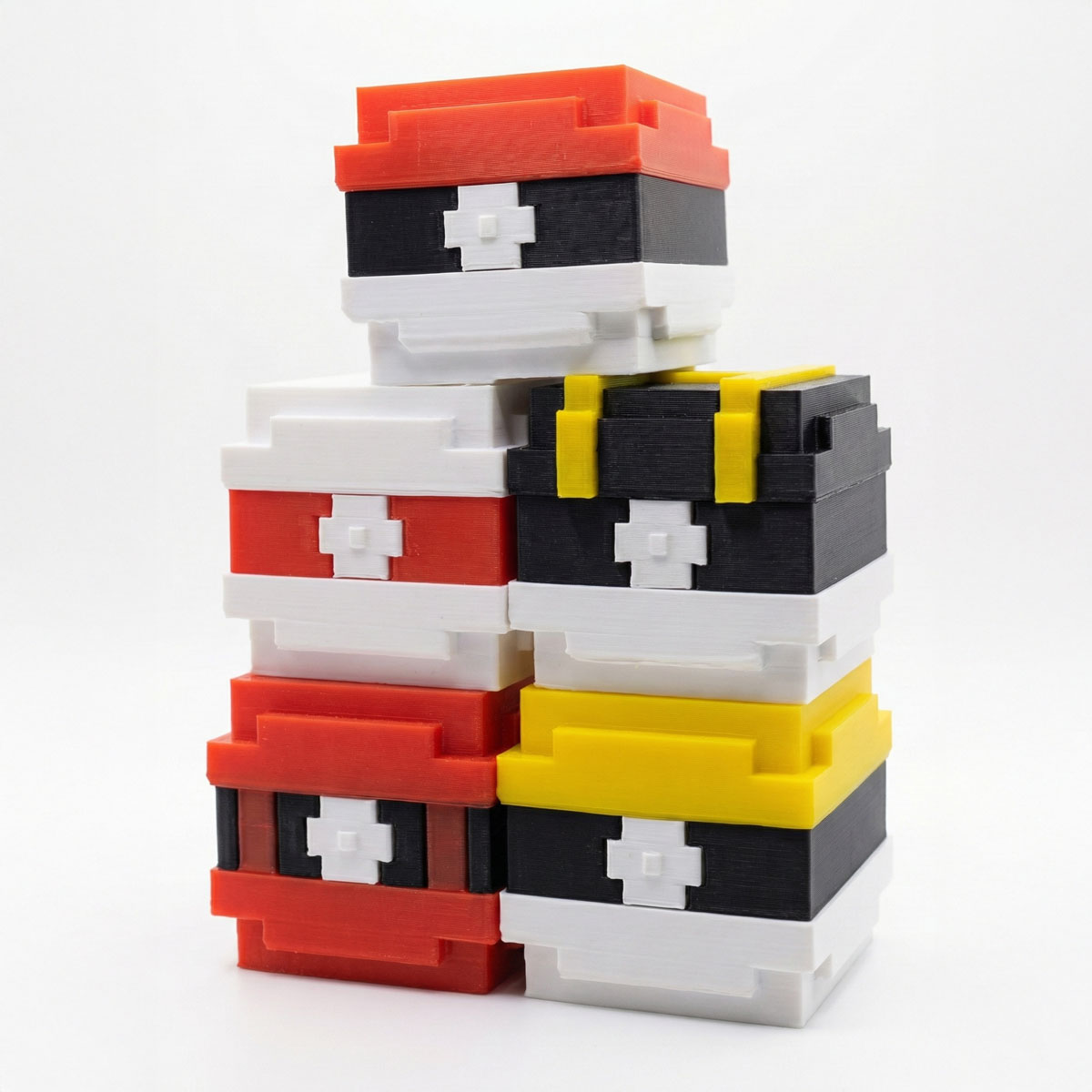 ULTRAPACK: 5 POKÉBALLS COBBLEMON / VOXEL STYLE - MINECRAFT SERIES 3D 3MF Model