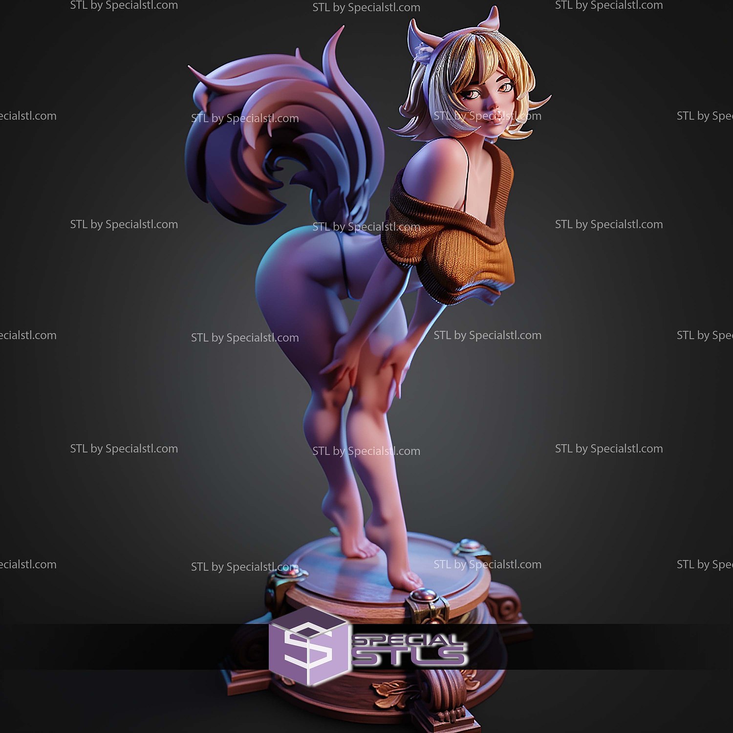 Squirrel Girl Sexy STL Files 3D Model — view 3
