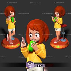 Kid Ochako Uraraka 3D Print Files STL Model — view 1
