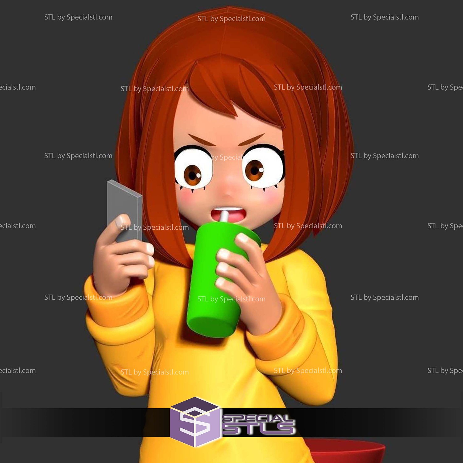 Kid Ochako Uraraka 3D Print Files STL Model — view 5