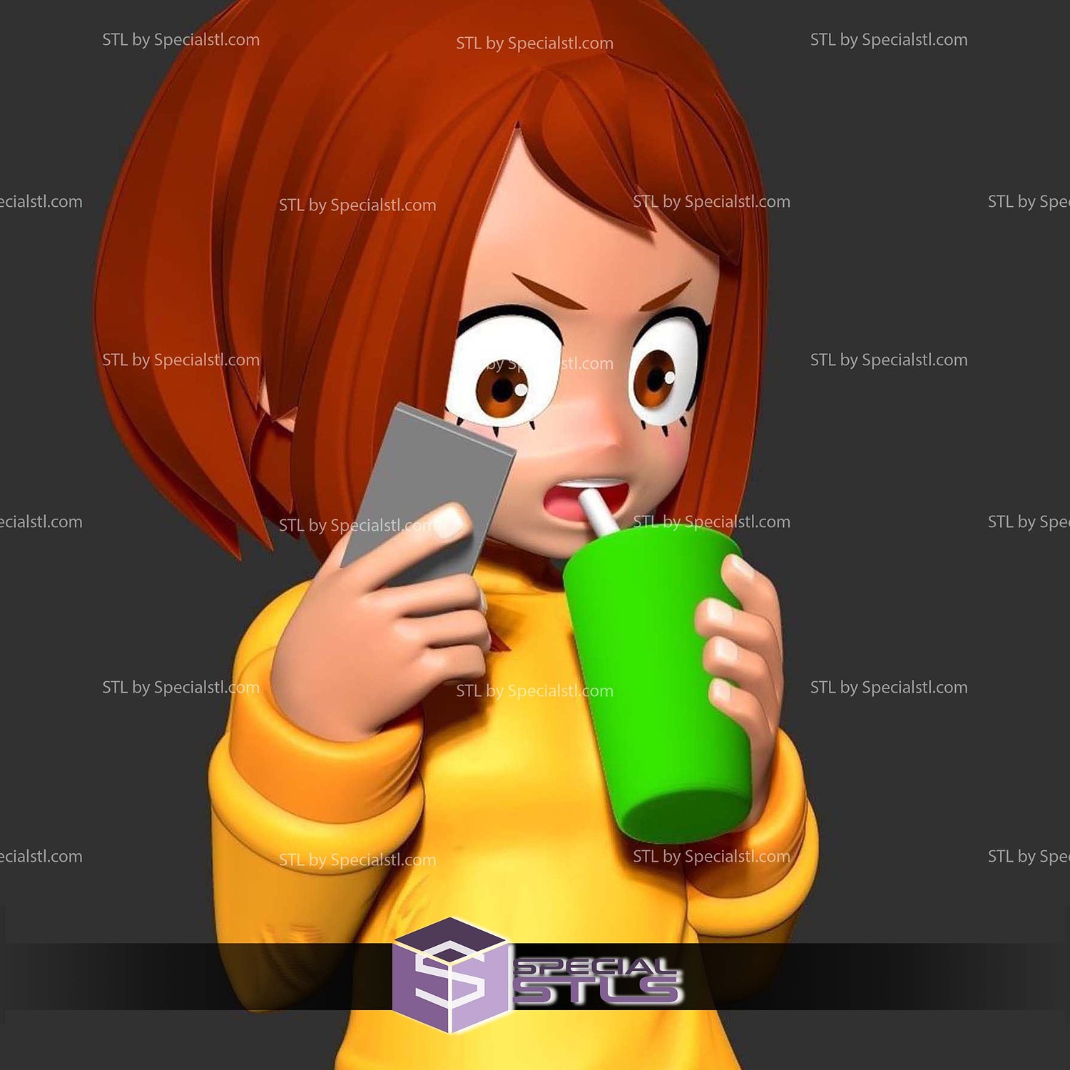 Kid Ochako Uraraka 3D Print Files STL Model — view 6