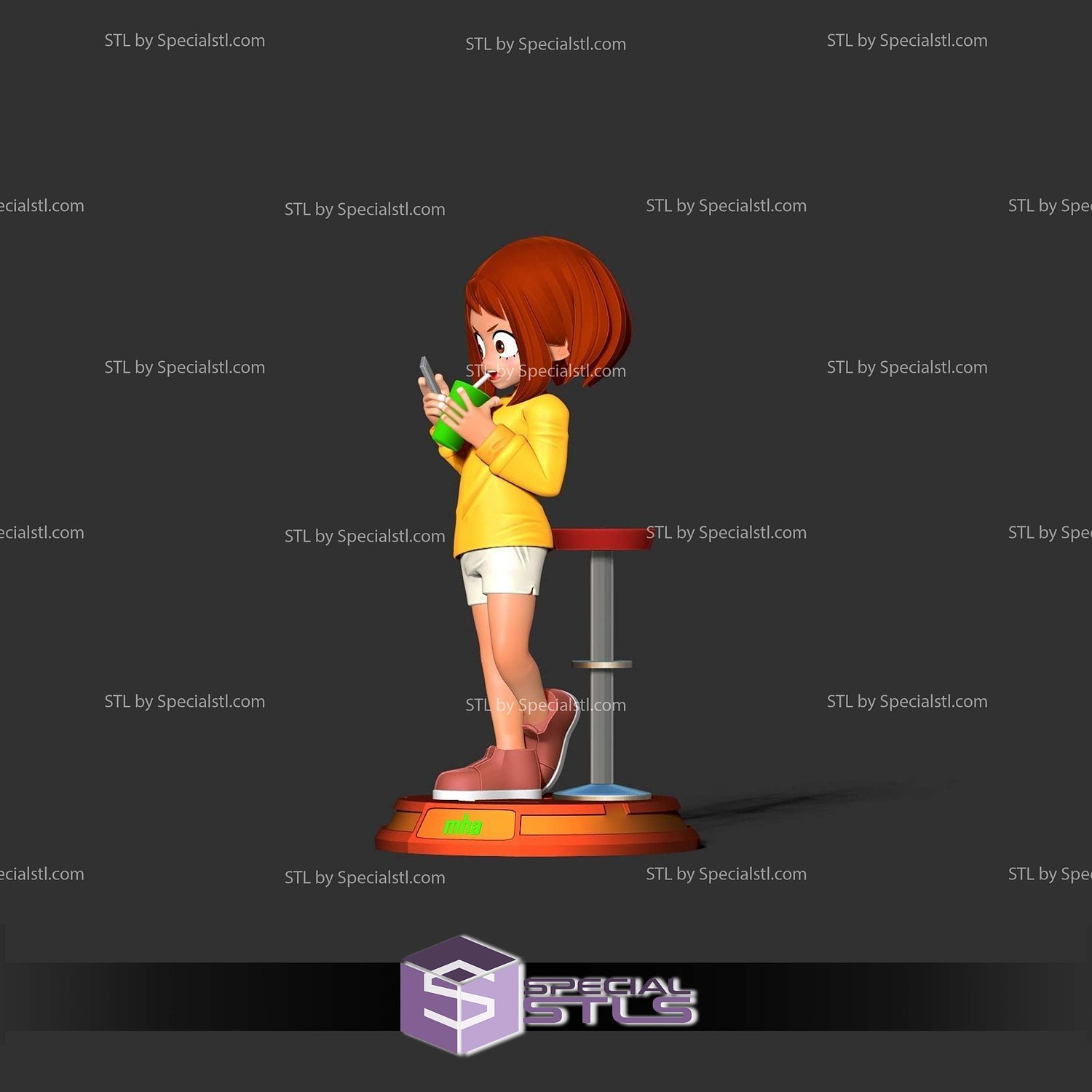 Kid Ochako Uraraka 3D Print Files STL Model — view 8