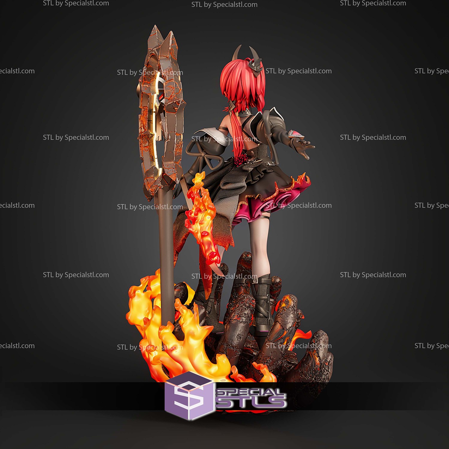 Laevatain Arknights Endfield 257mm STL Files 3D Model — view 4