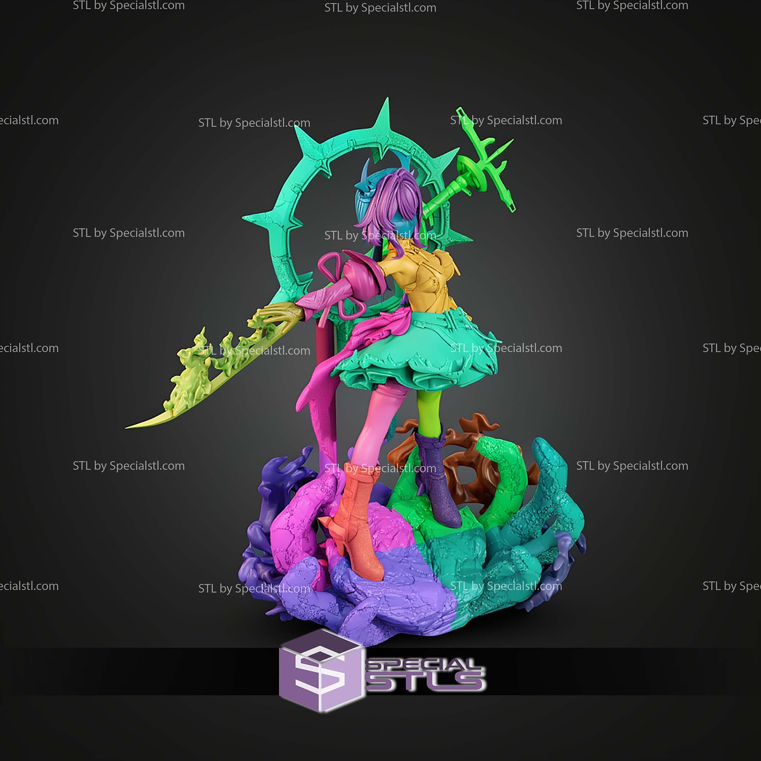 Laevatain Arknights Endfield 257mm STL Files 3D Model — view 5