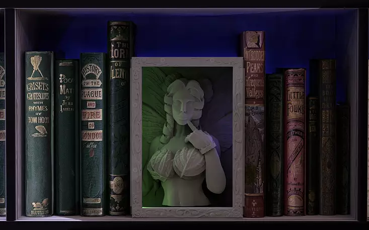 Fairy Booknook 3D STL Model