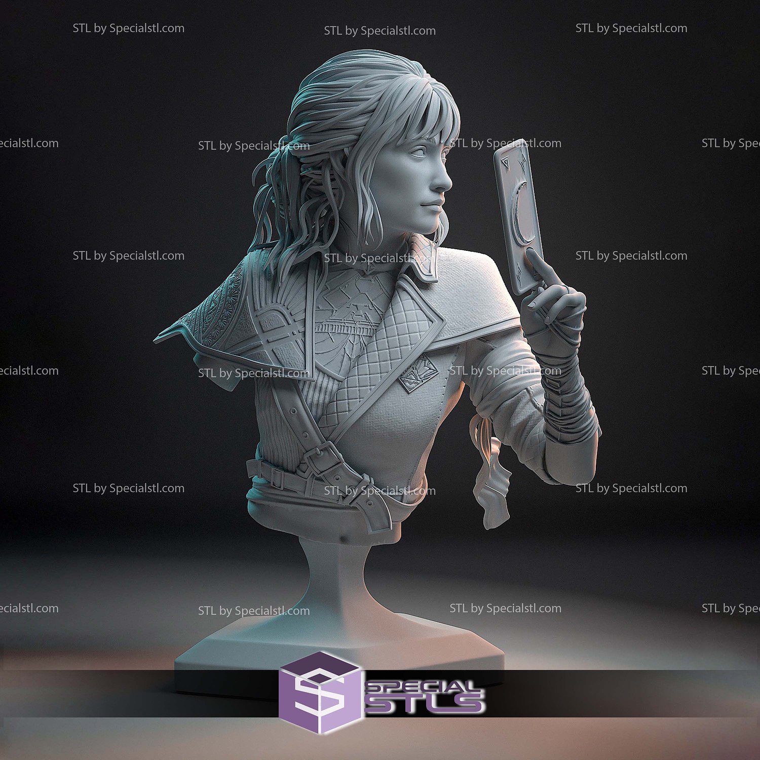 Sciel Clair Obscur Expedition 33 Bust 3D Printer Files STL Model — view 2
