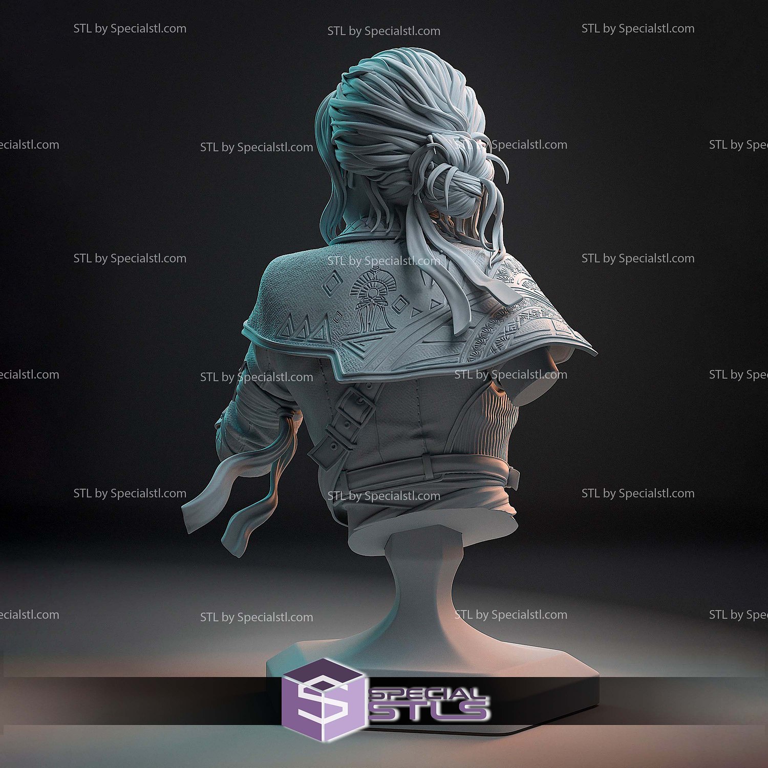 Sciel Clair Obscur Expedition 33 Bust 3D Printer Files STL Model — view 3