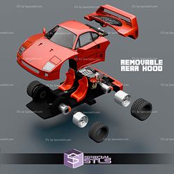 Model Kit Car STL Files F40 Lamborghini 3D Model