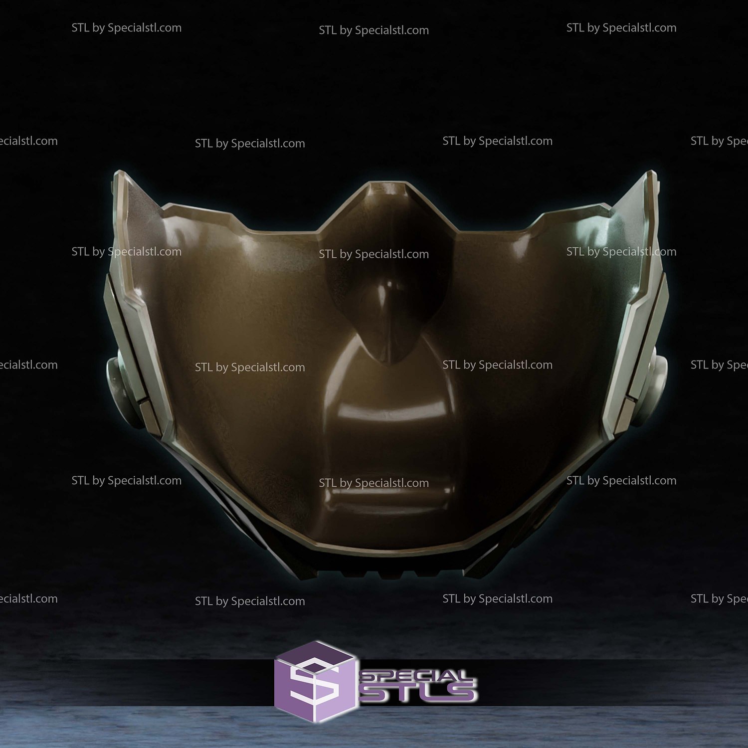 Cosplay STL Files Winter Soldier Marvel Rivals Mask 3D Model — view 4