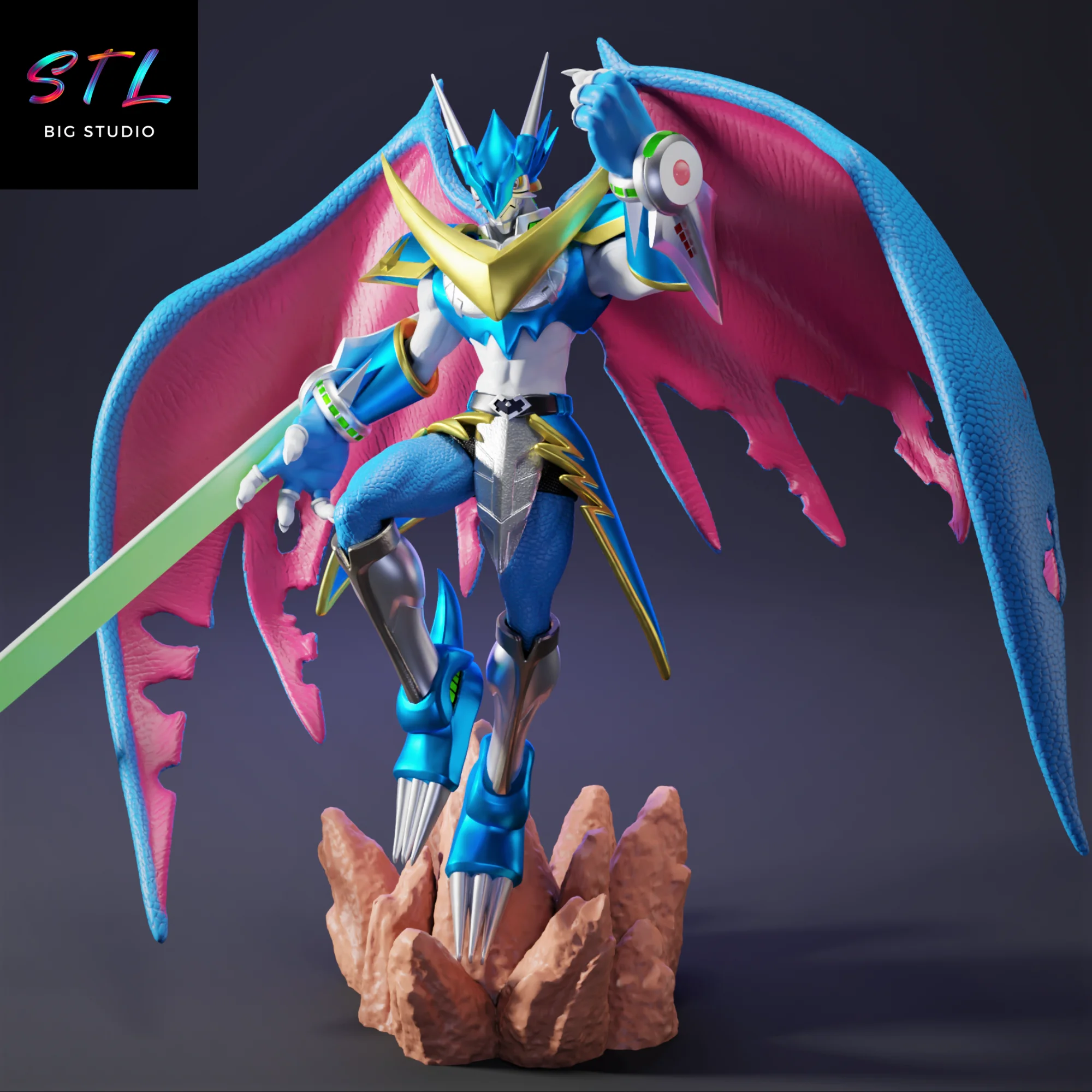 UlforceVeedramon STL | Digimon | 3D Printing Figure Model