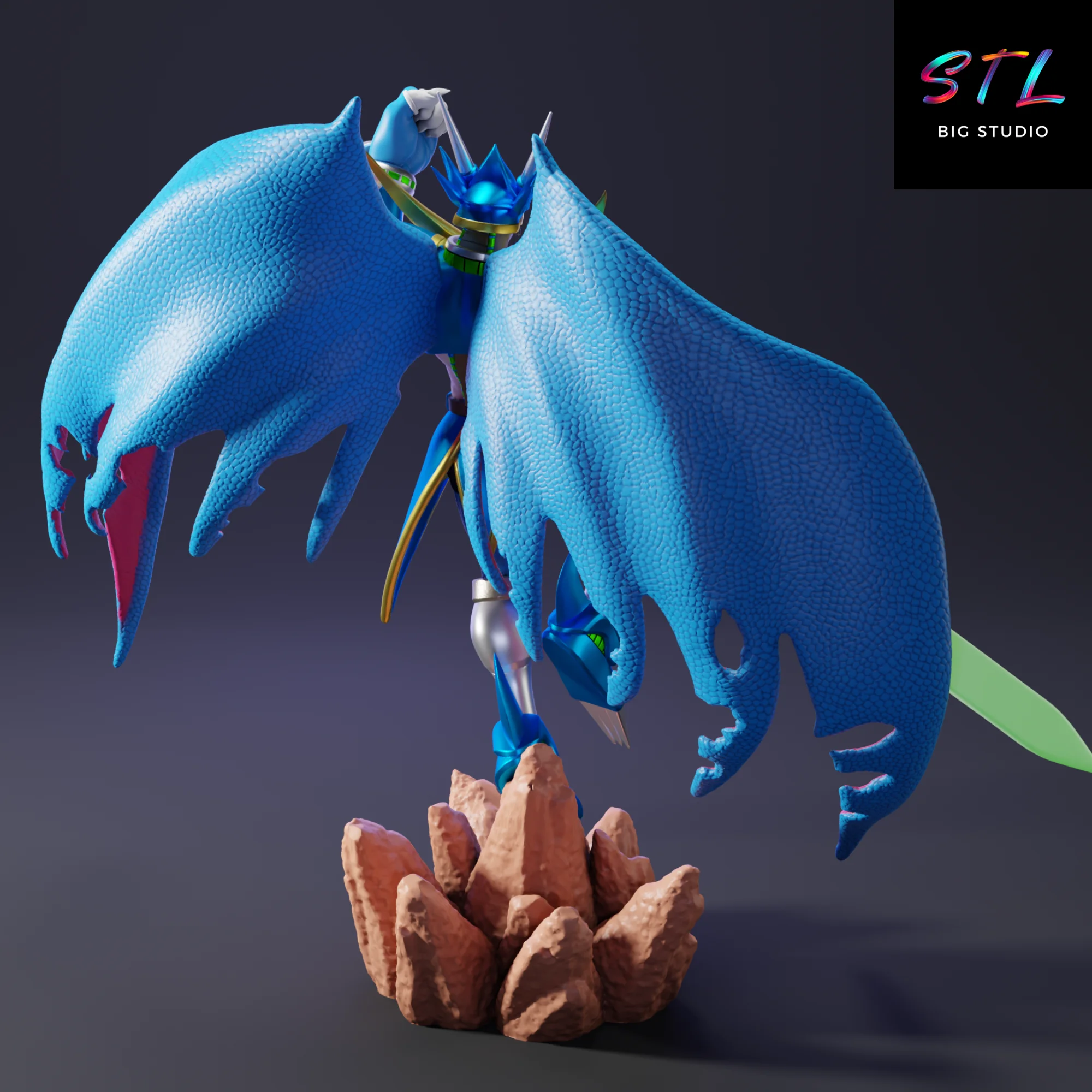 UlforceVeedramon STL | Digimon | 3D Printing Figure Model — view 4