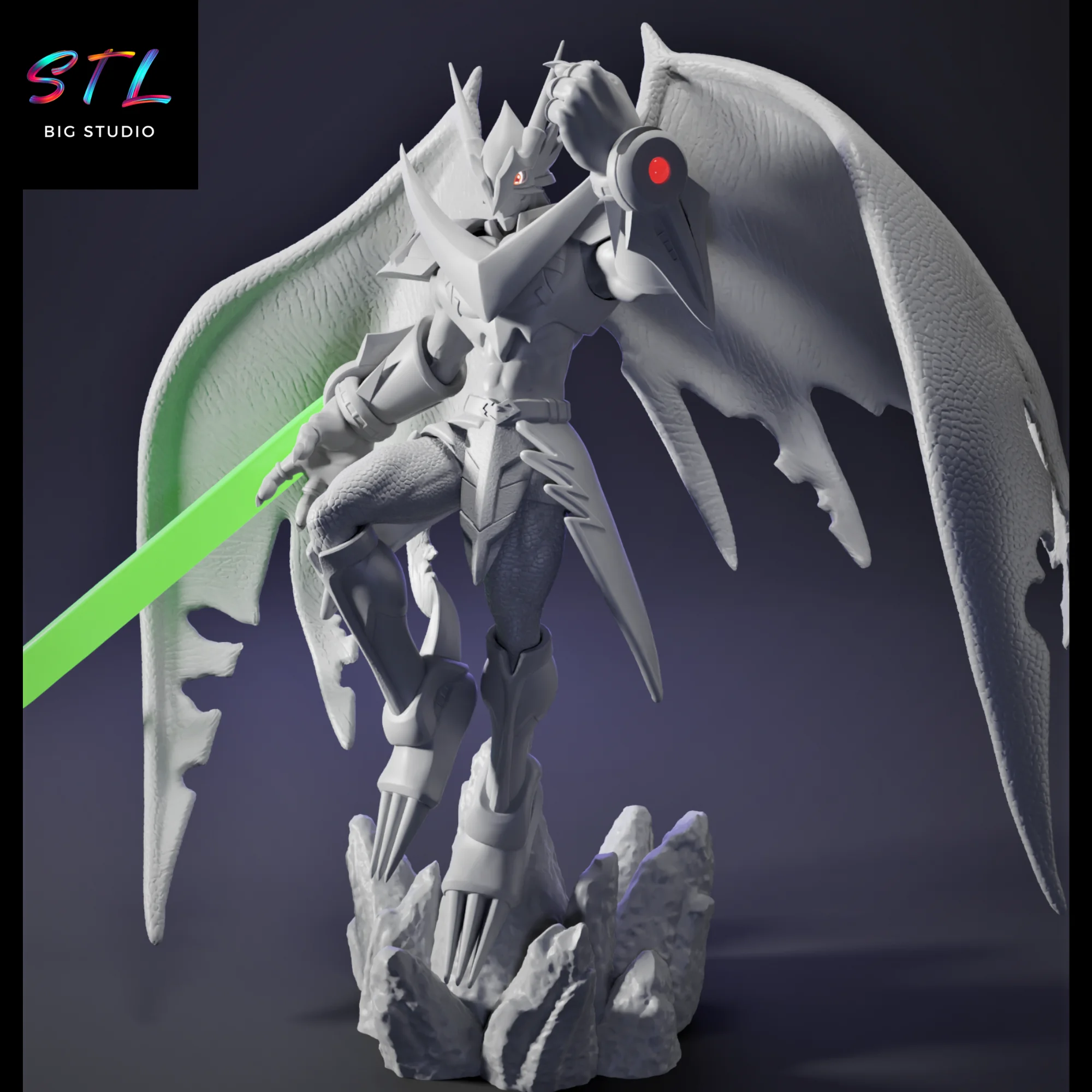 UlforceVeedramon STL | Digimon | 3D Printing Figure Model — view 6