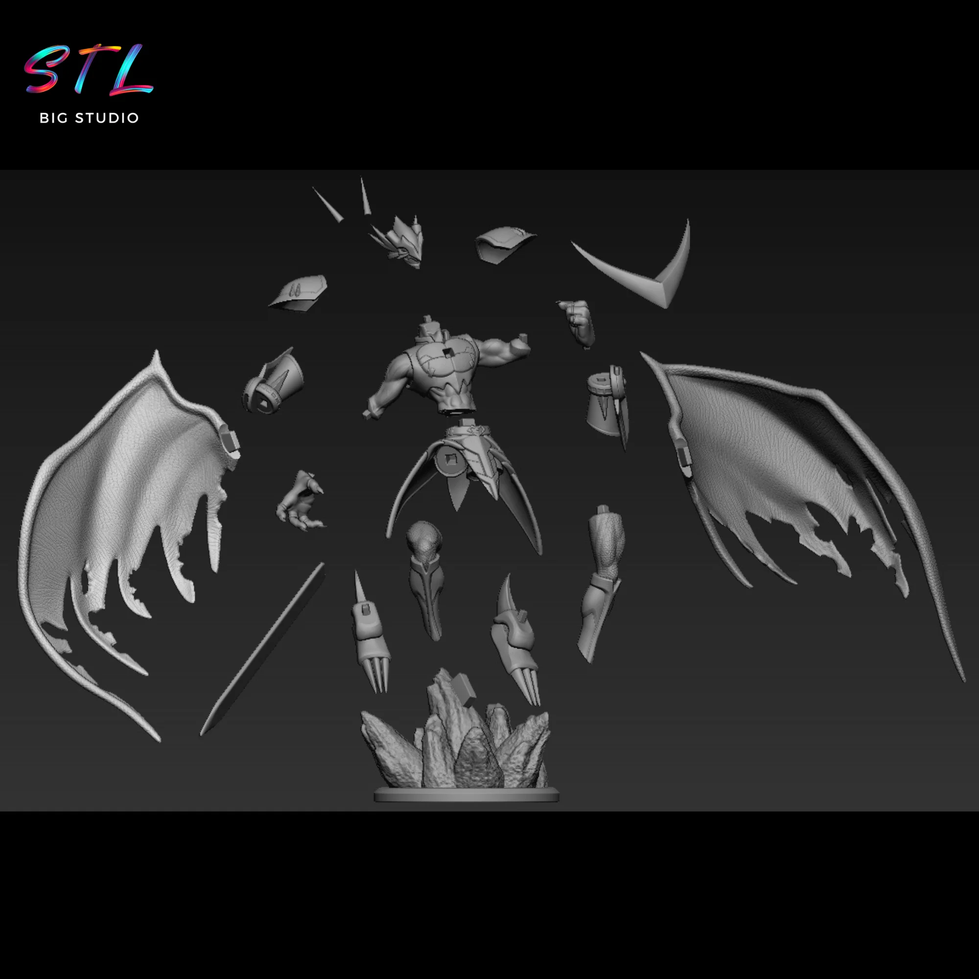 UlforceVeedramon STL | Digimon | 3D Printing Figure Model — view 7