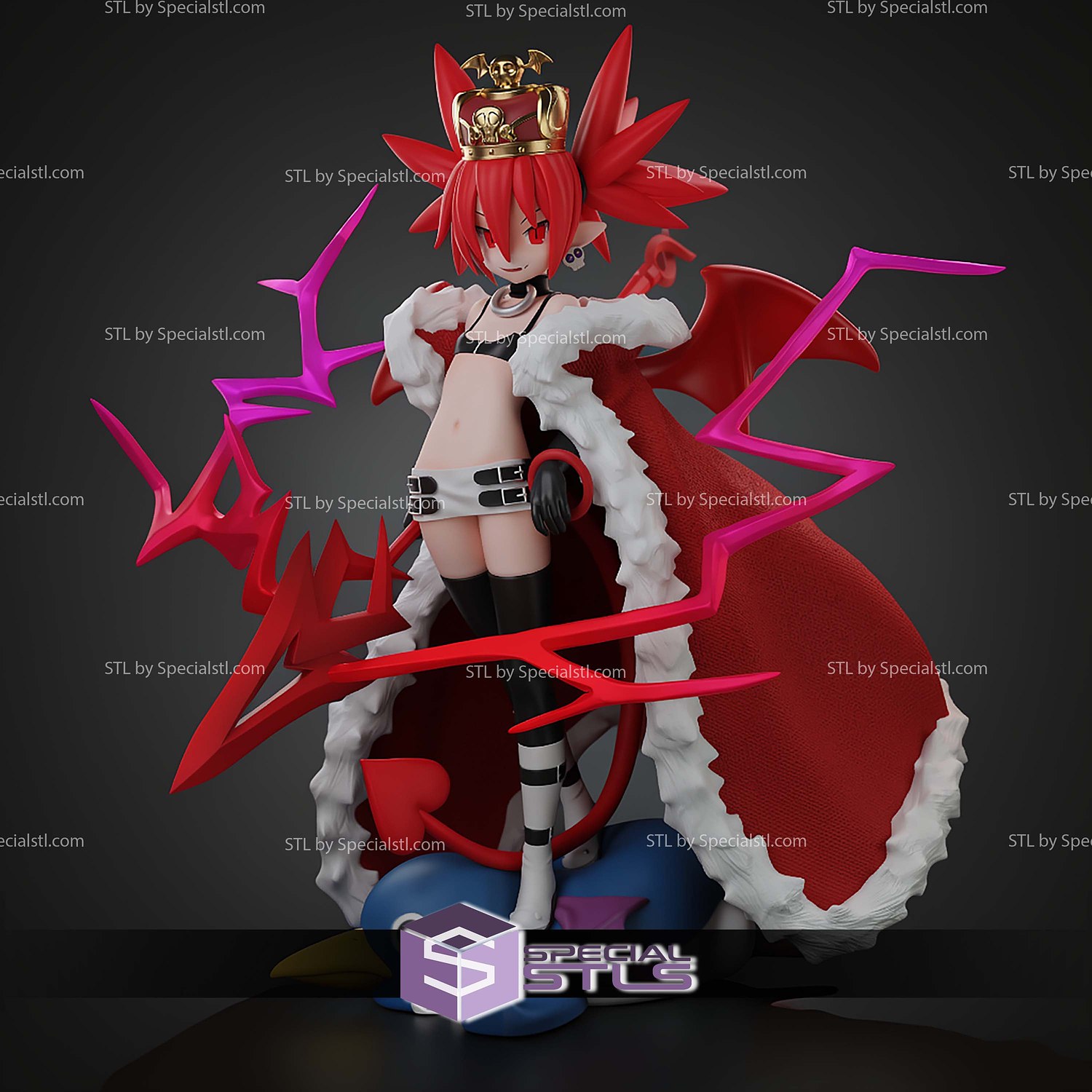Royal Supreme Etna Disgaea 225mm STL Files 3D Model — view 2