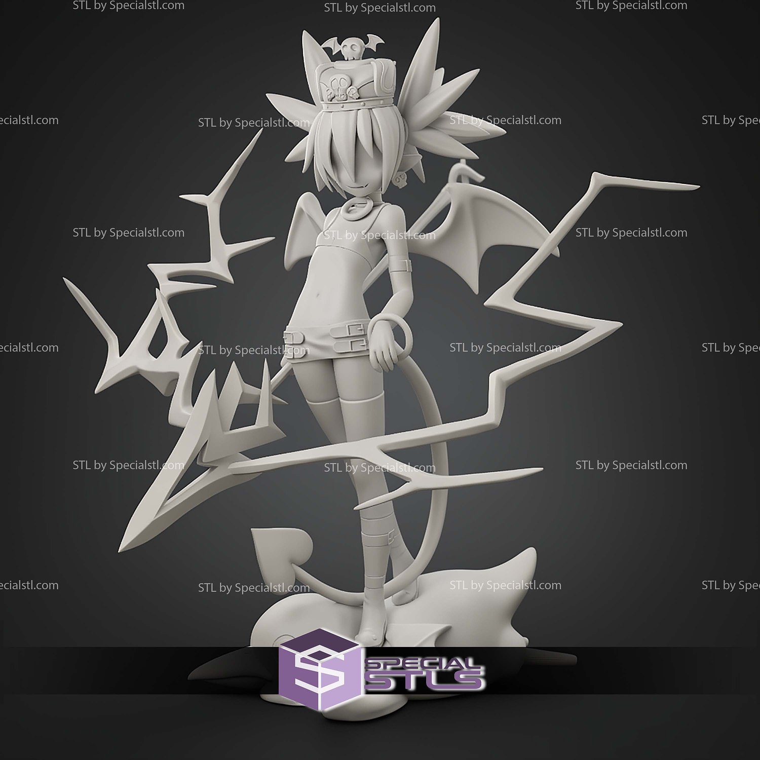 Royal Supreme Etna Disgaea 225mm STL Files 3D Model — view 3