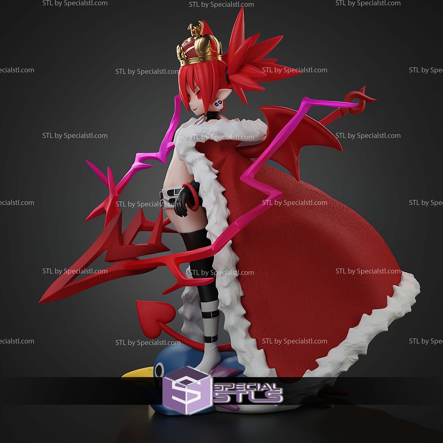 Royal Supreme Etna Disgaea 225mm STL Files 3D Model — view 5