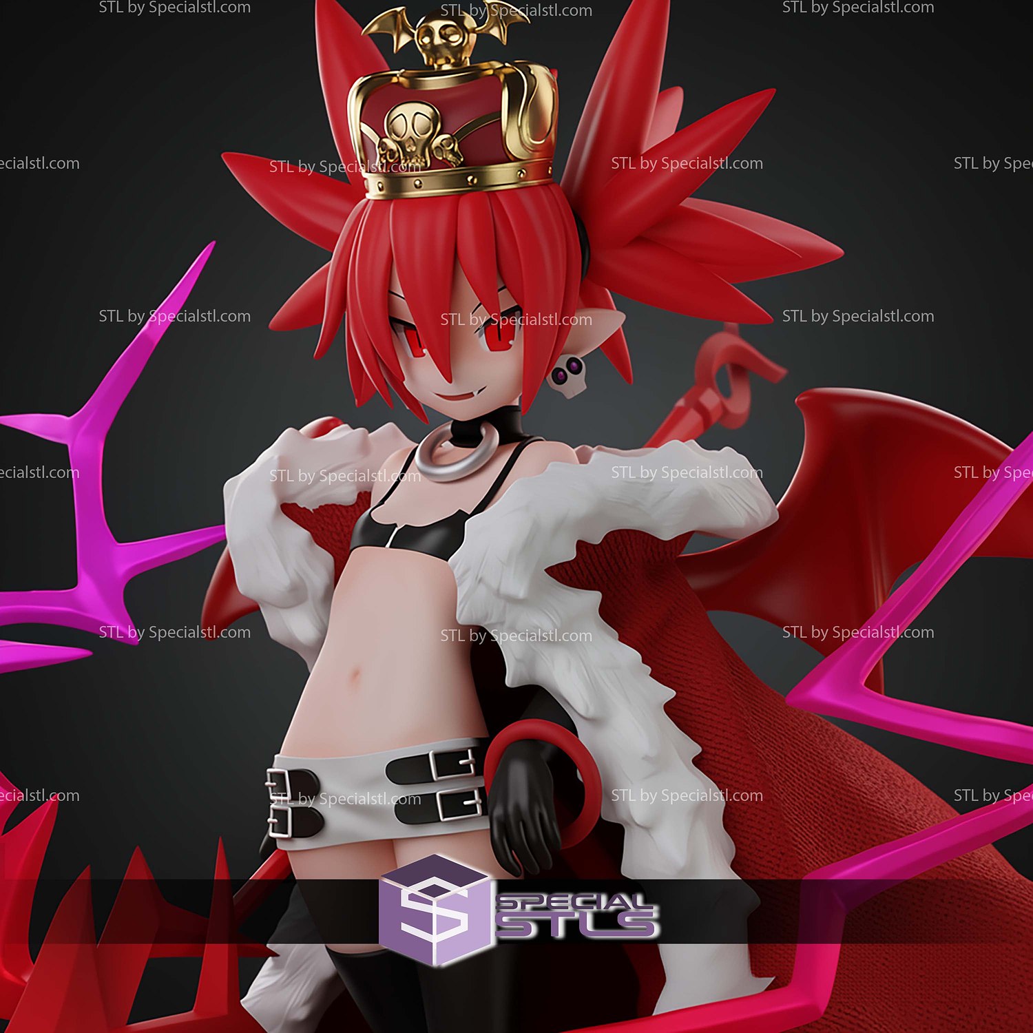 Royal Supreme Etna Disgaea 225mm STL Files 3D Model — view 6