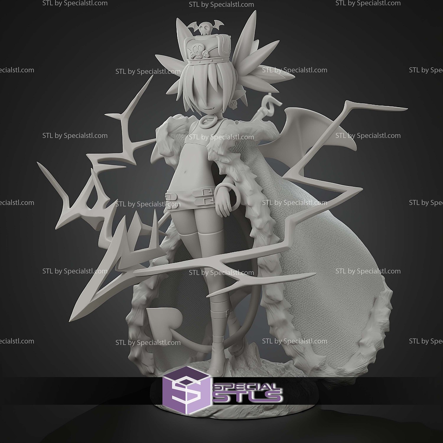 Royal Supreme Etna Disgaea 225mm STL Files 3D Model — view 7