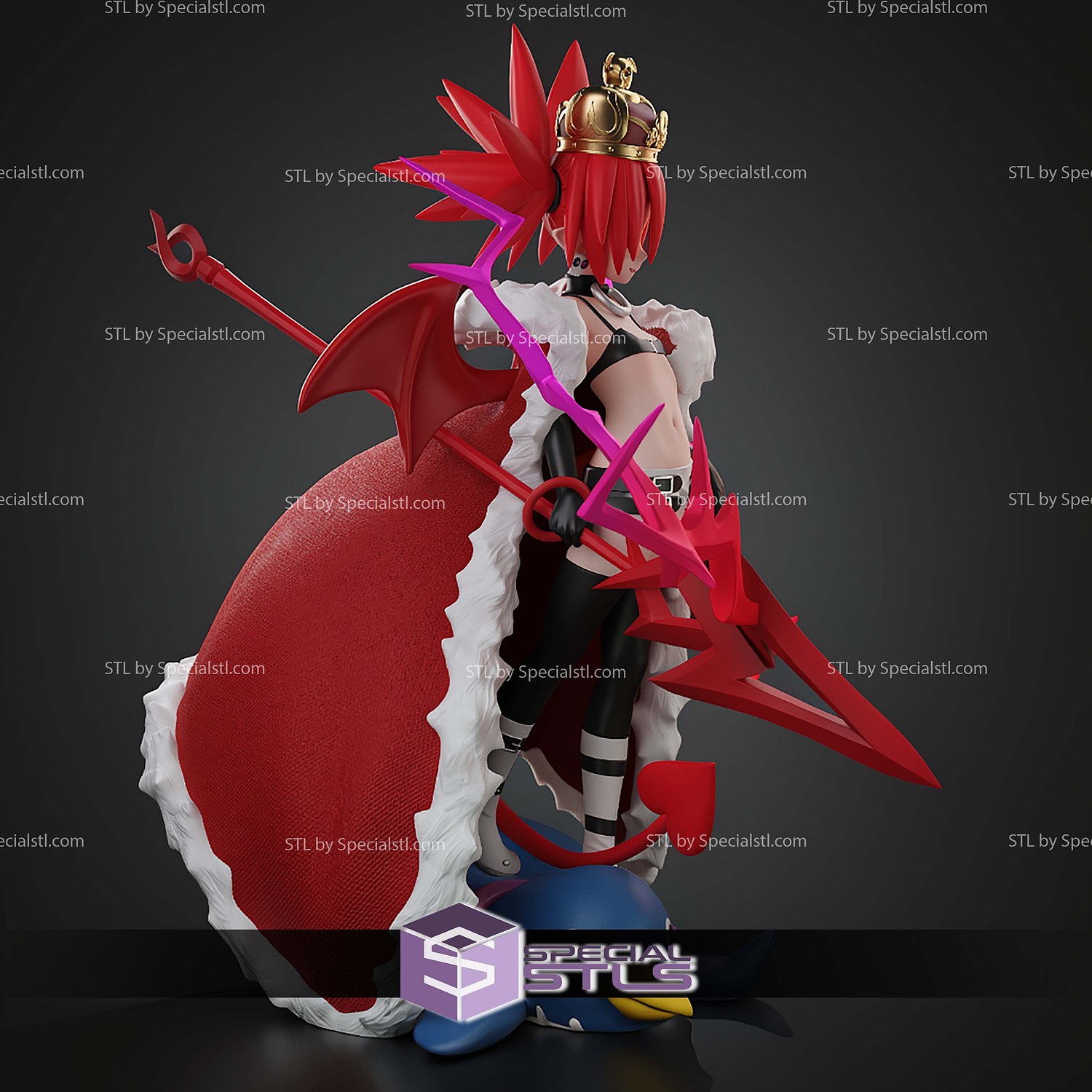 Royal Supreme Etna Disgaea 225mm STL Files 3D Model — view 8