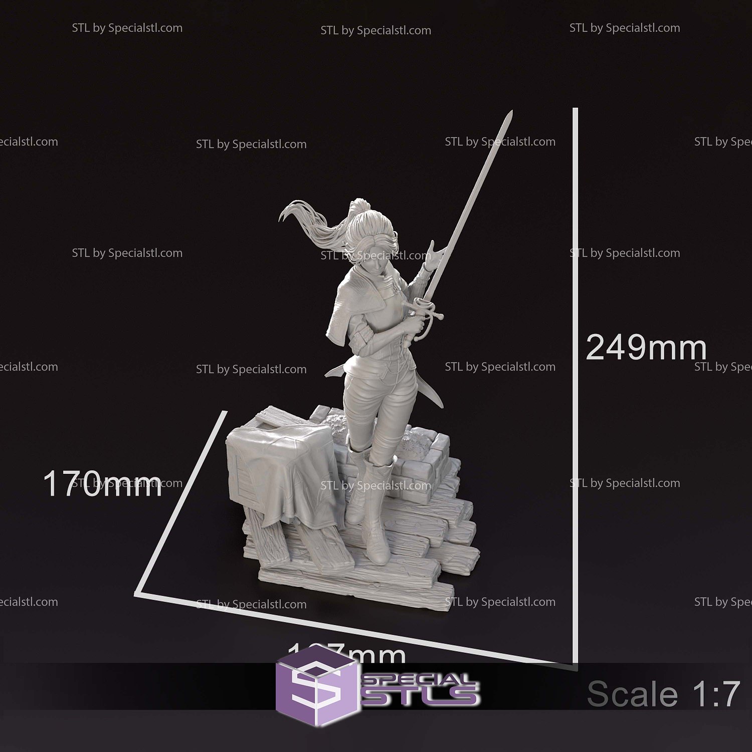 Maelle Expedition 33 V2 STL Files 3D Model — view 4