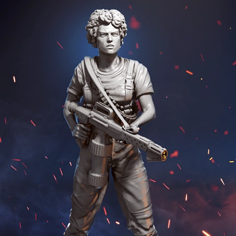 Ellen Ripley 3D Printer Files | Assembly STL Model