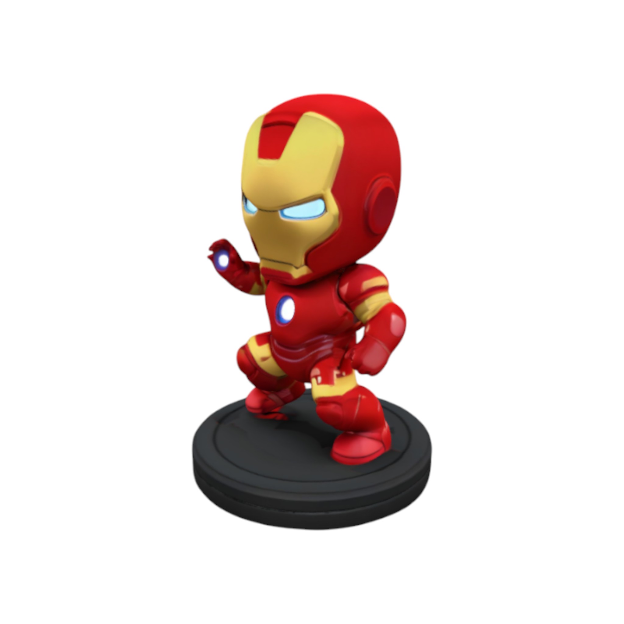Iron Man STL File – Chibi Iron Man 3D Print Model – Marvel Superhero Resin Figurine Model