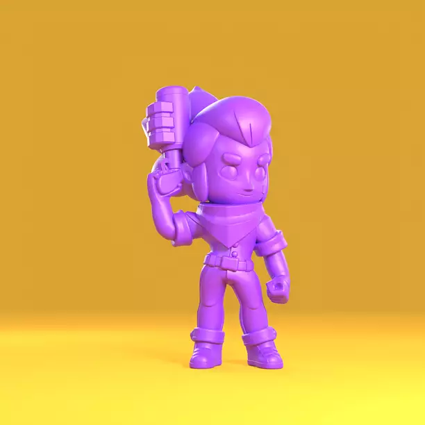 Shelly Original - Brawl Stars 3D 3MF Model