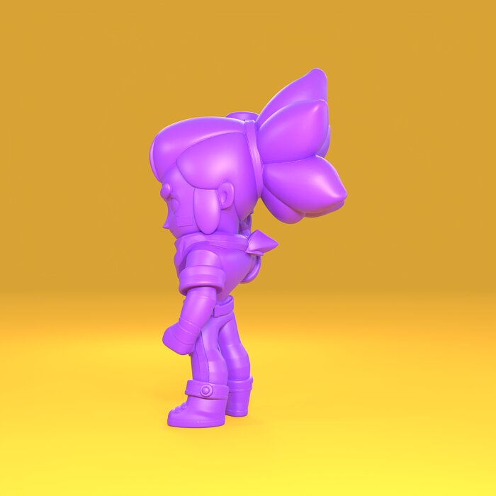 Shelly Original - Brawl Stars 3D 3MF Model — view 2