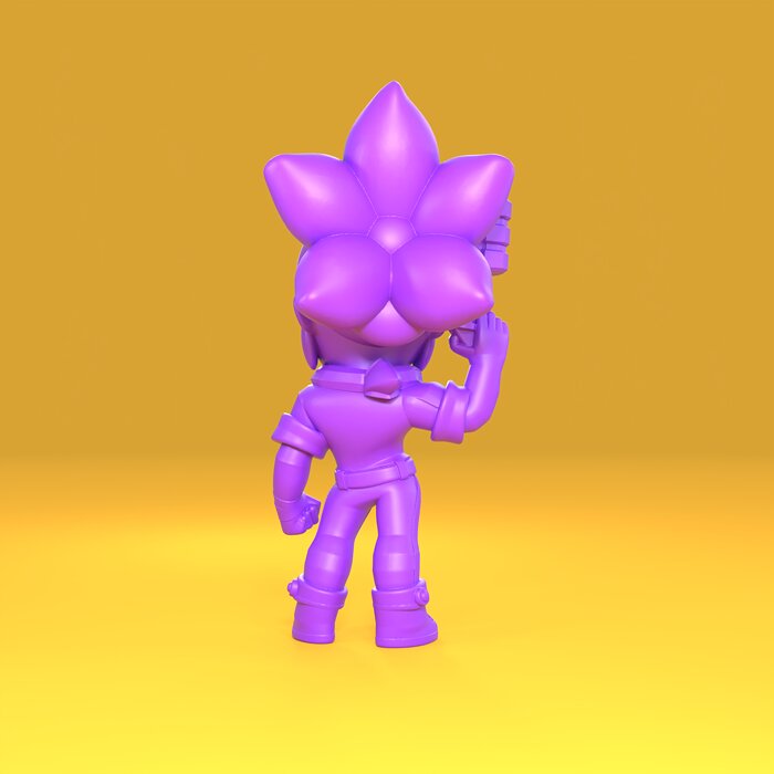 Shelly Original - Brawl Stars 3D 3MF Model — view 3