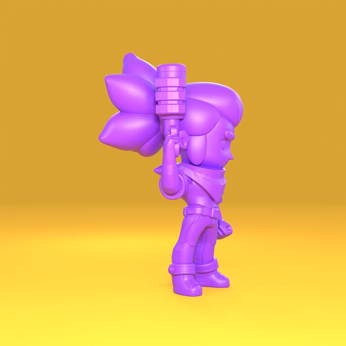 Shelly Original - Brawl Stars 3D 3MF Model — view 4