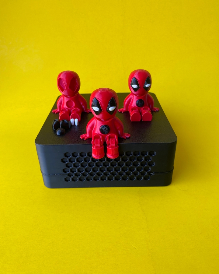 Articulated baby Deadpool 3D STL Model