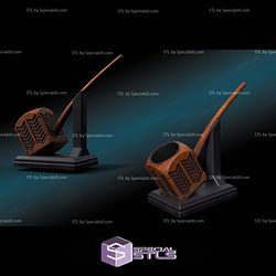 Cosplay STL Files Thorin smoking pipe 3D Model