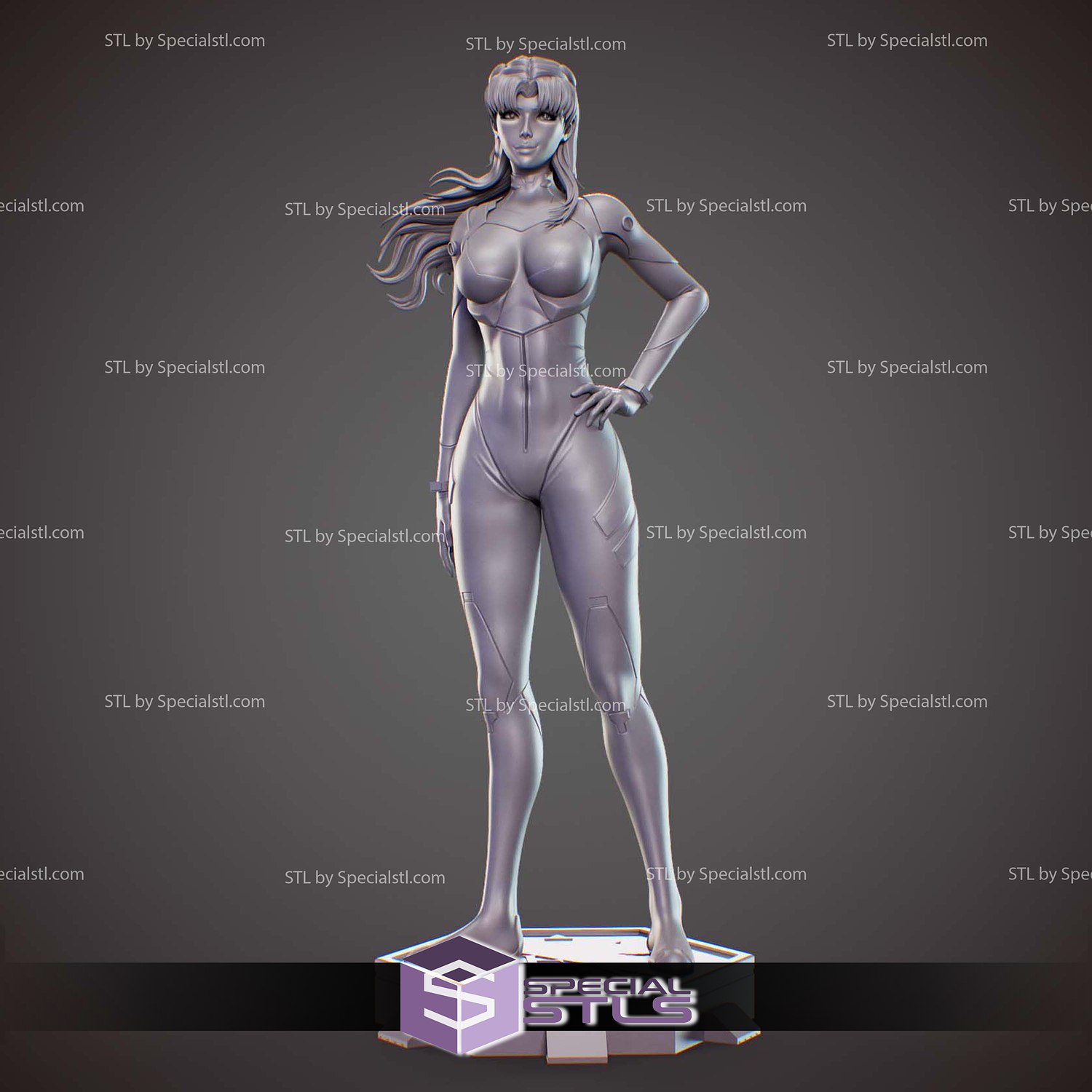 Misato Suit Neon Genesis Evangelion 3D Printer Files STL Model — view 5