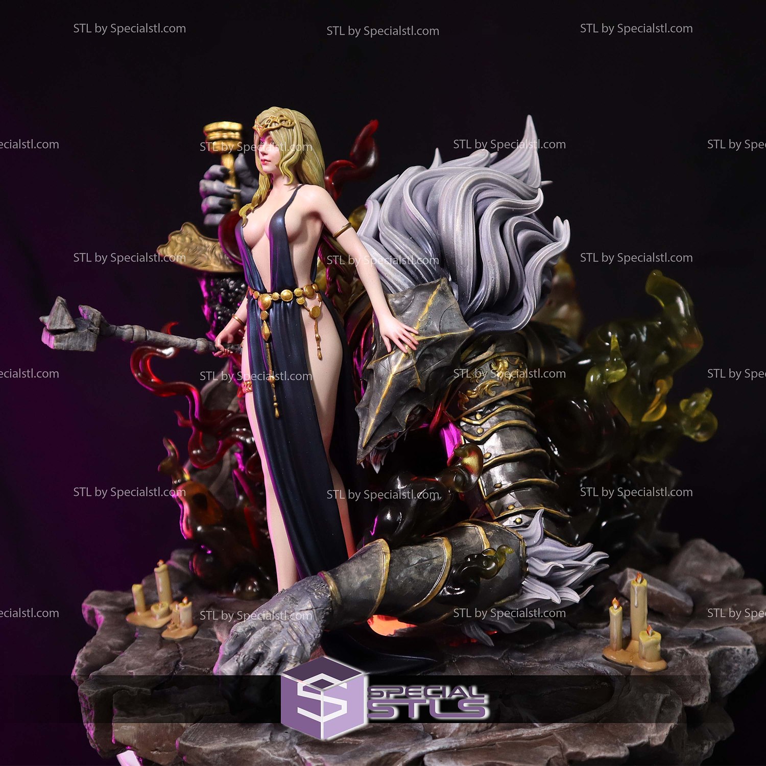 Marika the Eternal and Maliketh STL Printer Files 3D Model — view 3