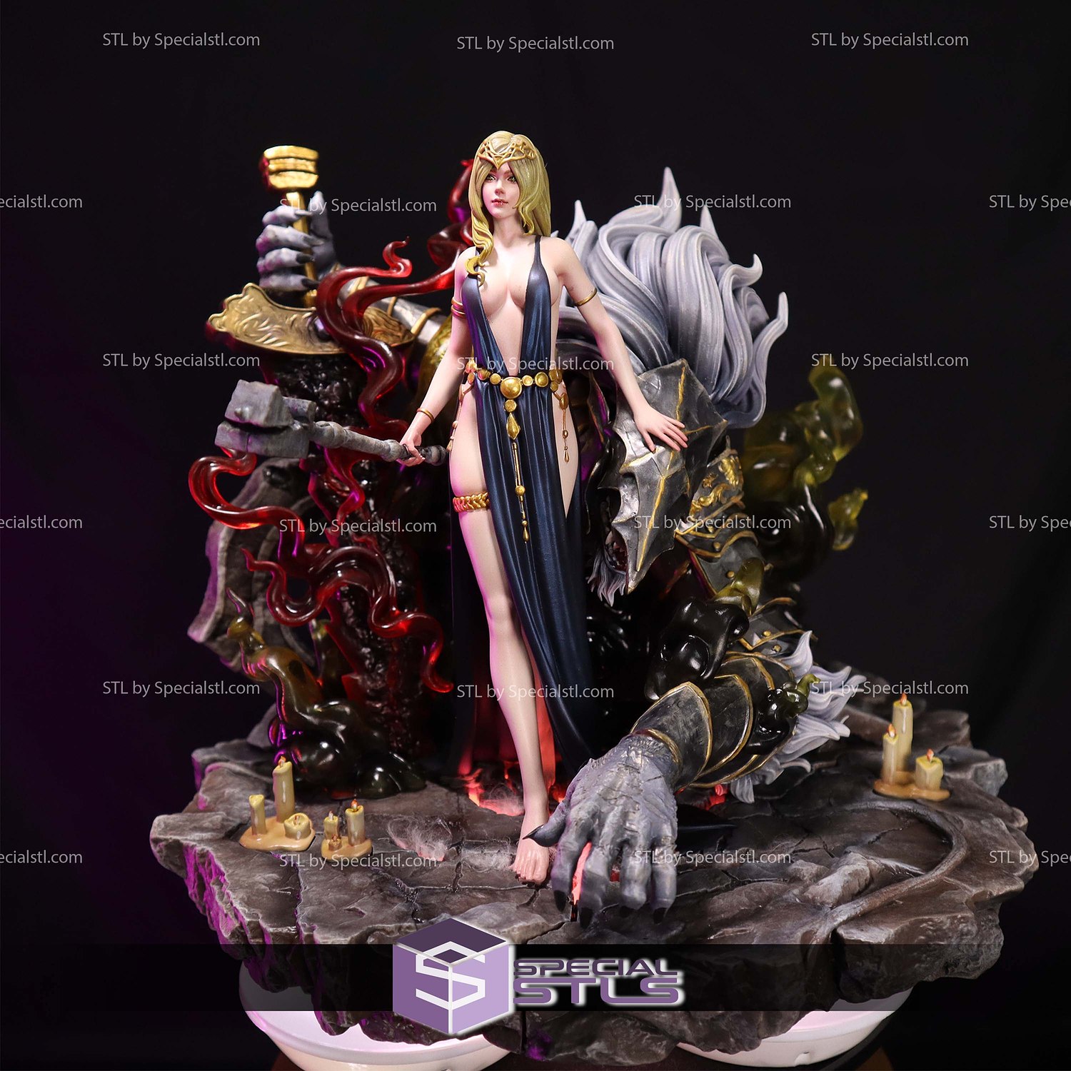 Marika the Eternal and Maliketh STL Printer Files 3D Model — view 5