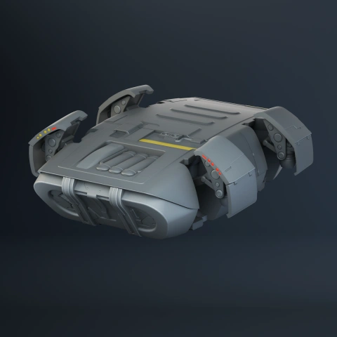 Class D Crew Escape Module 3D Printing Model | Assembly + Action STL Model