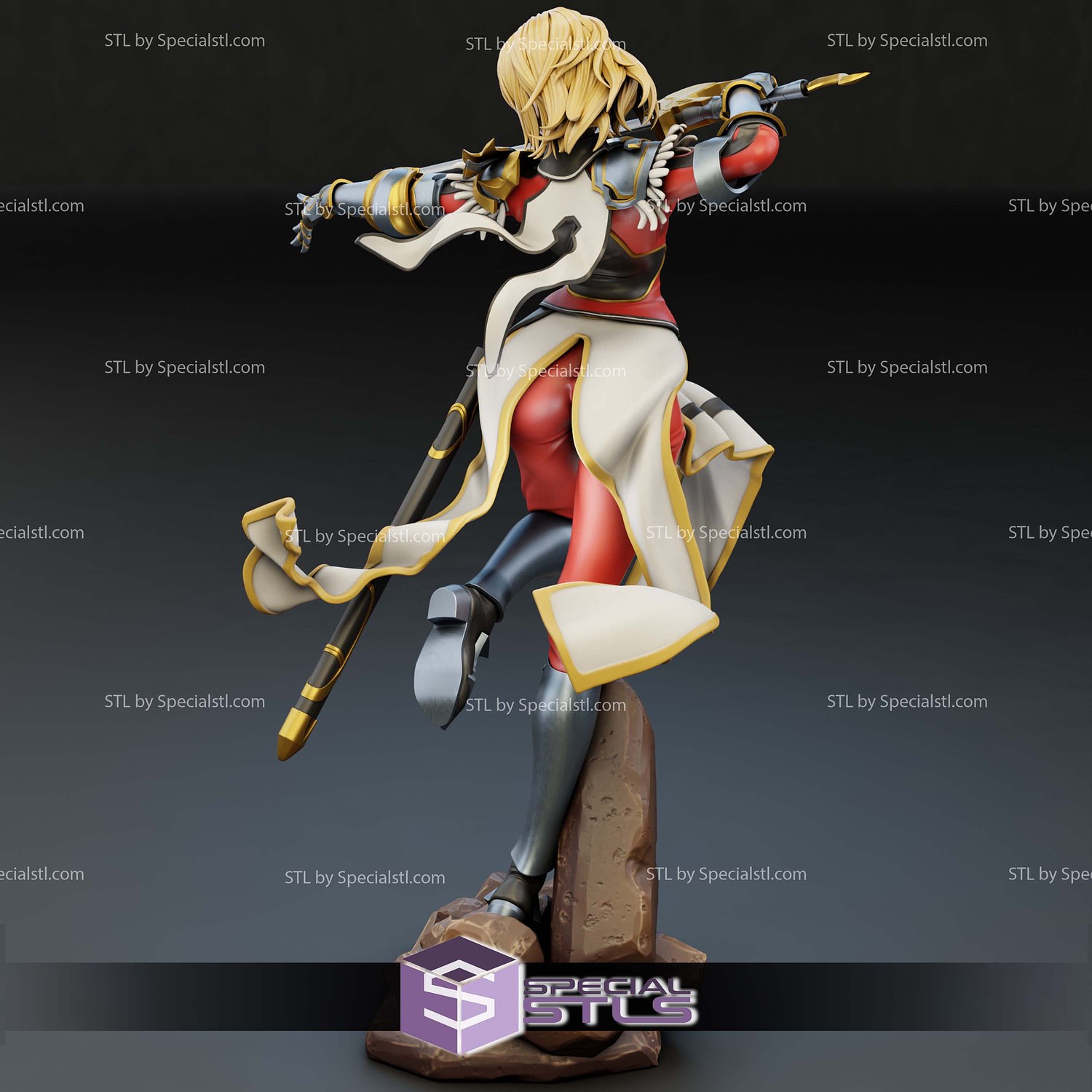 Cha Hae-In in Action 3D Printer Files STL Model — view 3