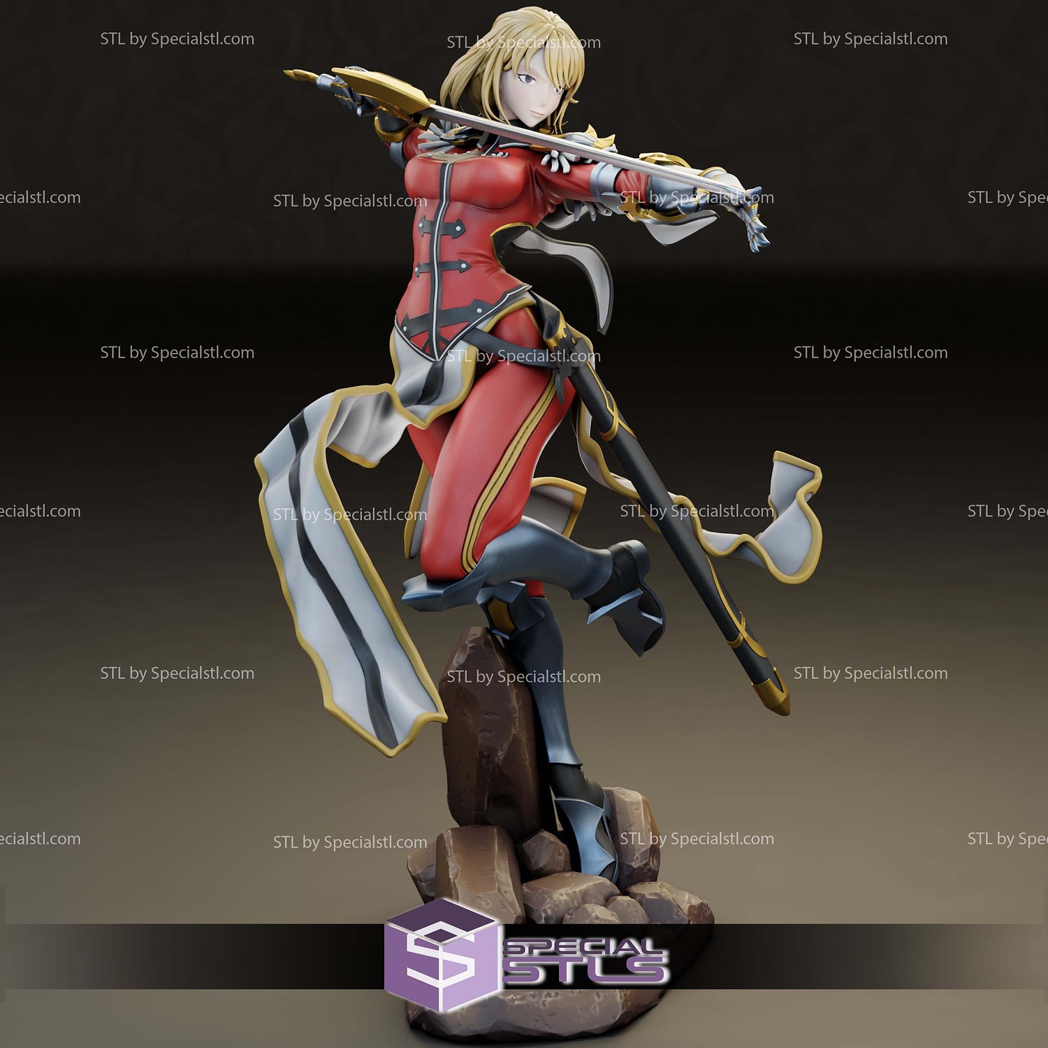 Cha Hae-In in Action 3D Printer Files STL Model — view 5