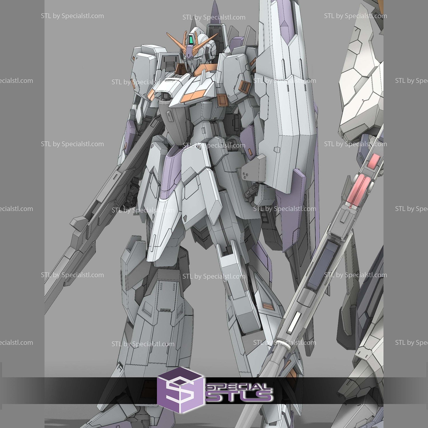 Zeta Definine Gundam STL Files 3D Model — view 2