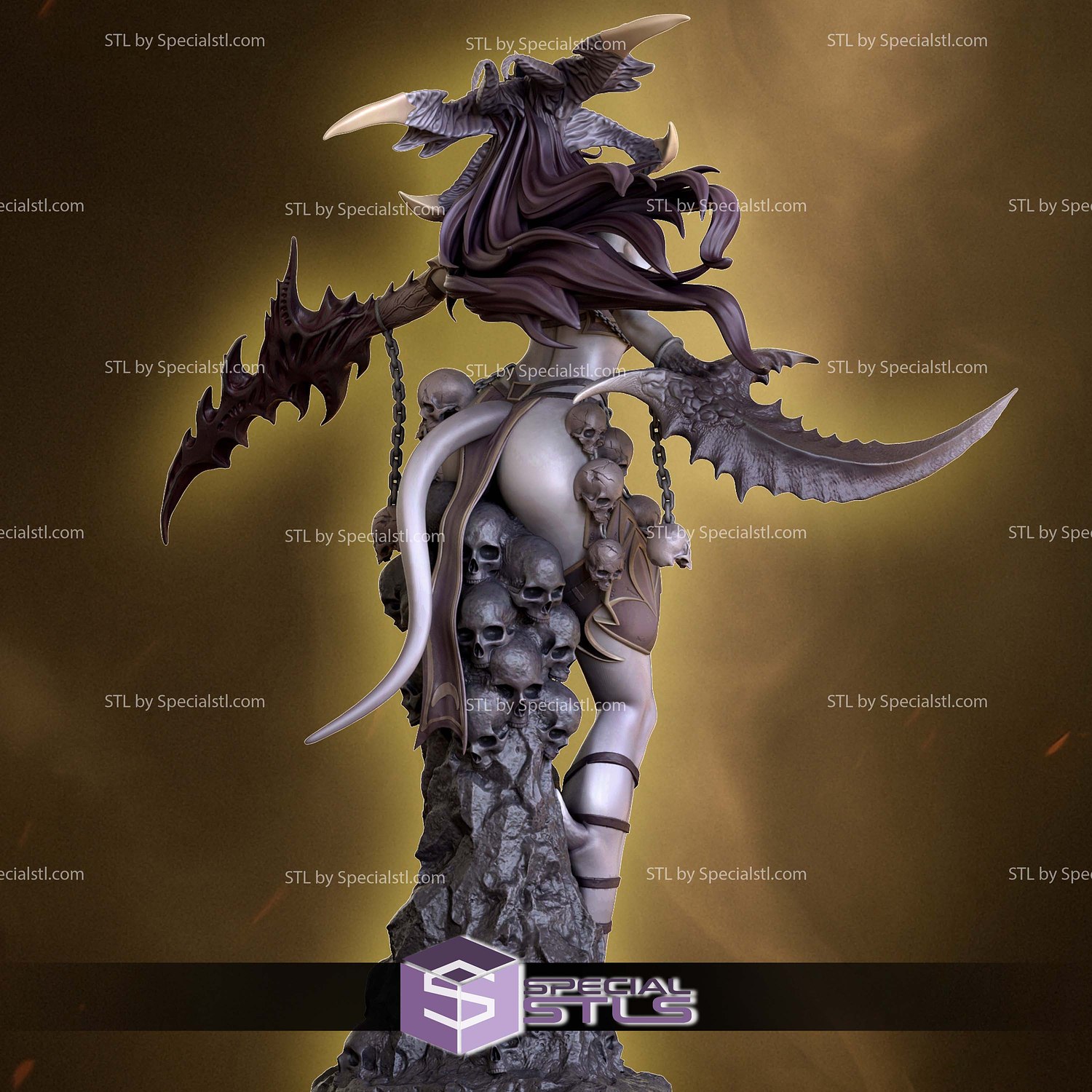 Crimson Daemoness STL Files 3D Model — view 4