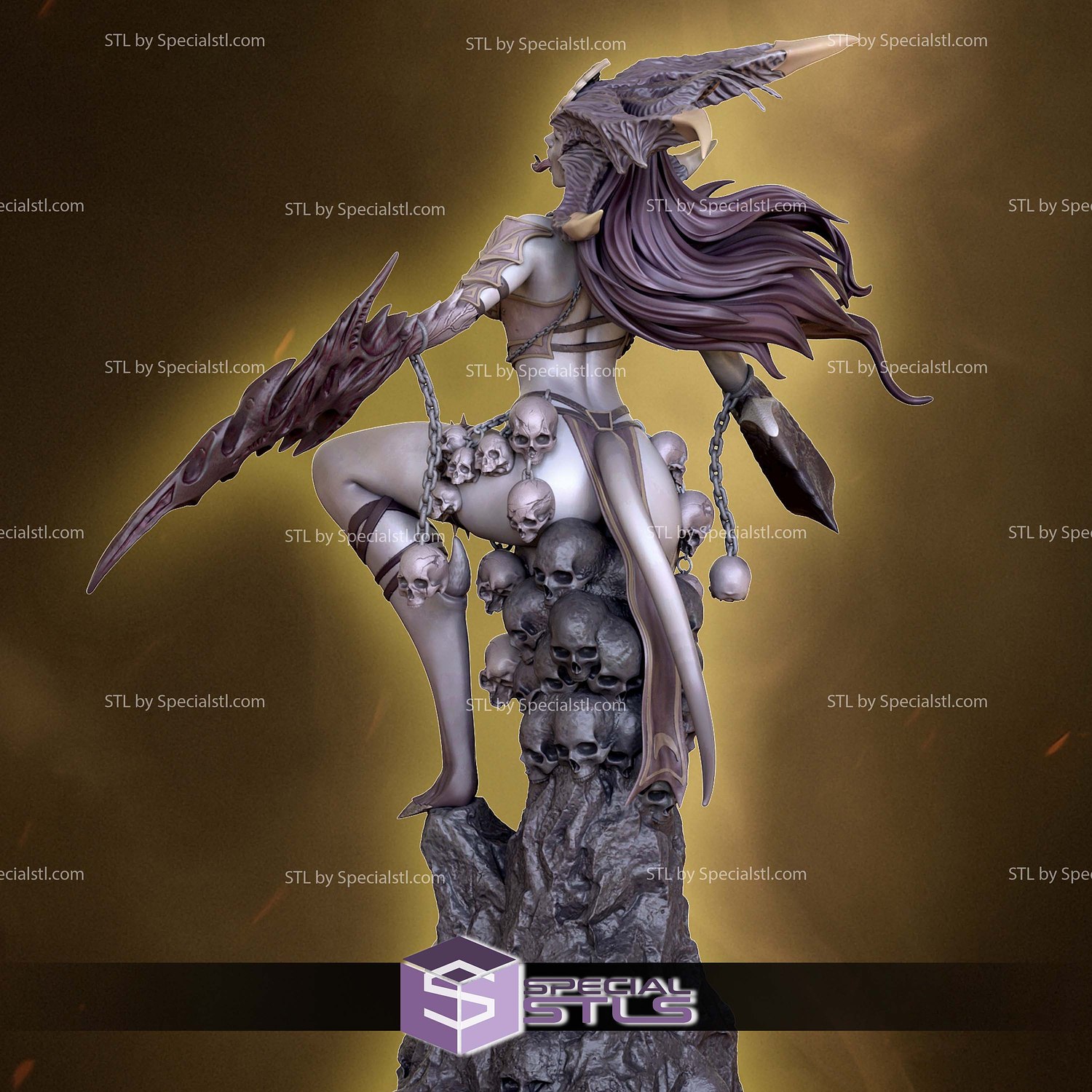 Crimson Daemoness STL Files 3D Model — view 5