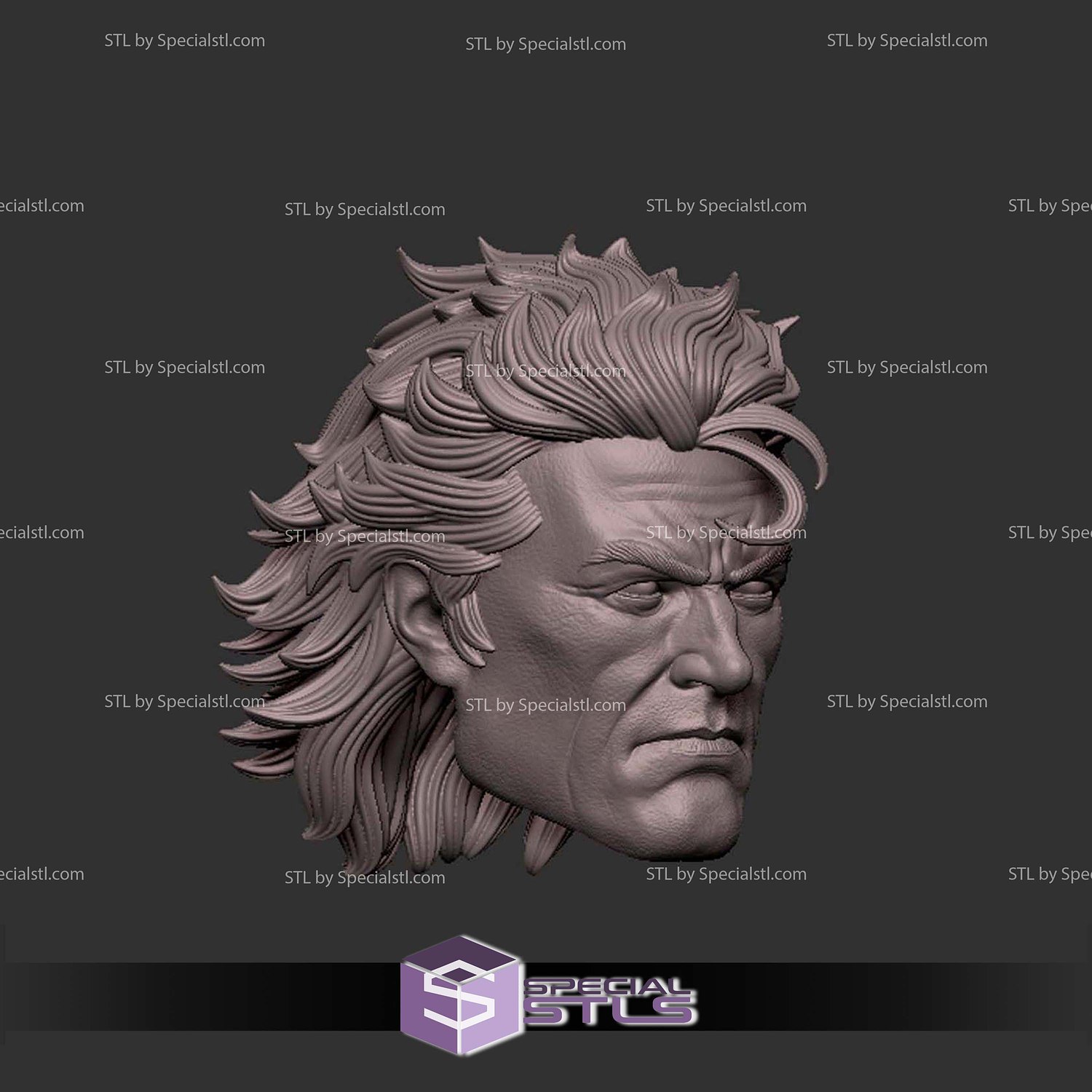 Custom Head STL Magneto V3 3D Model — view 2