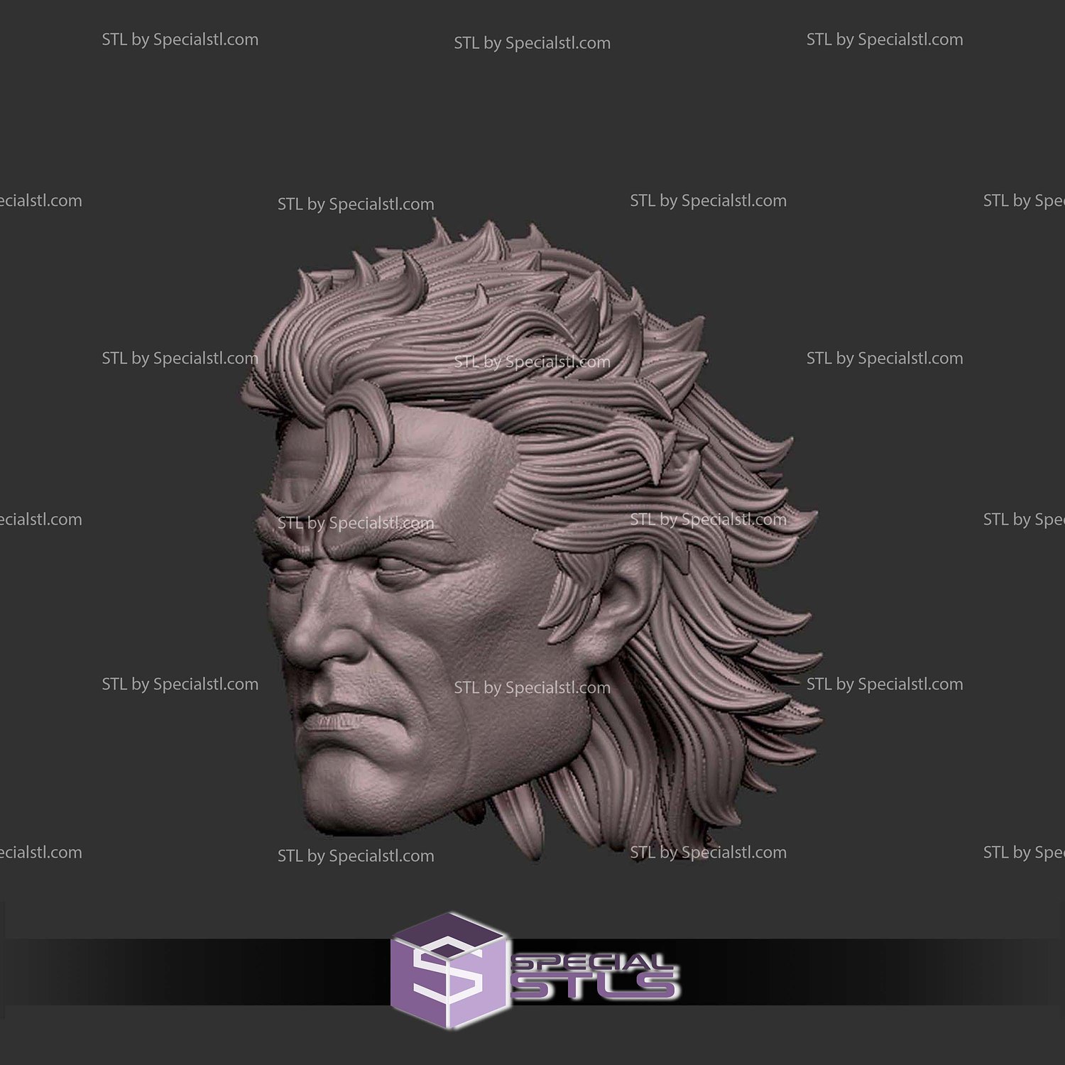Custom Head STL Magneto V3 3D Model — view 3