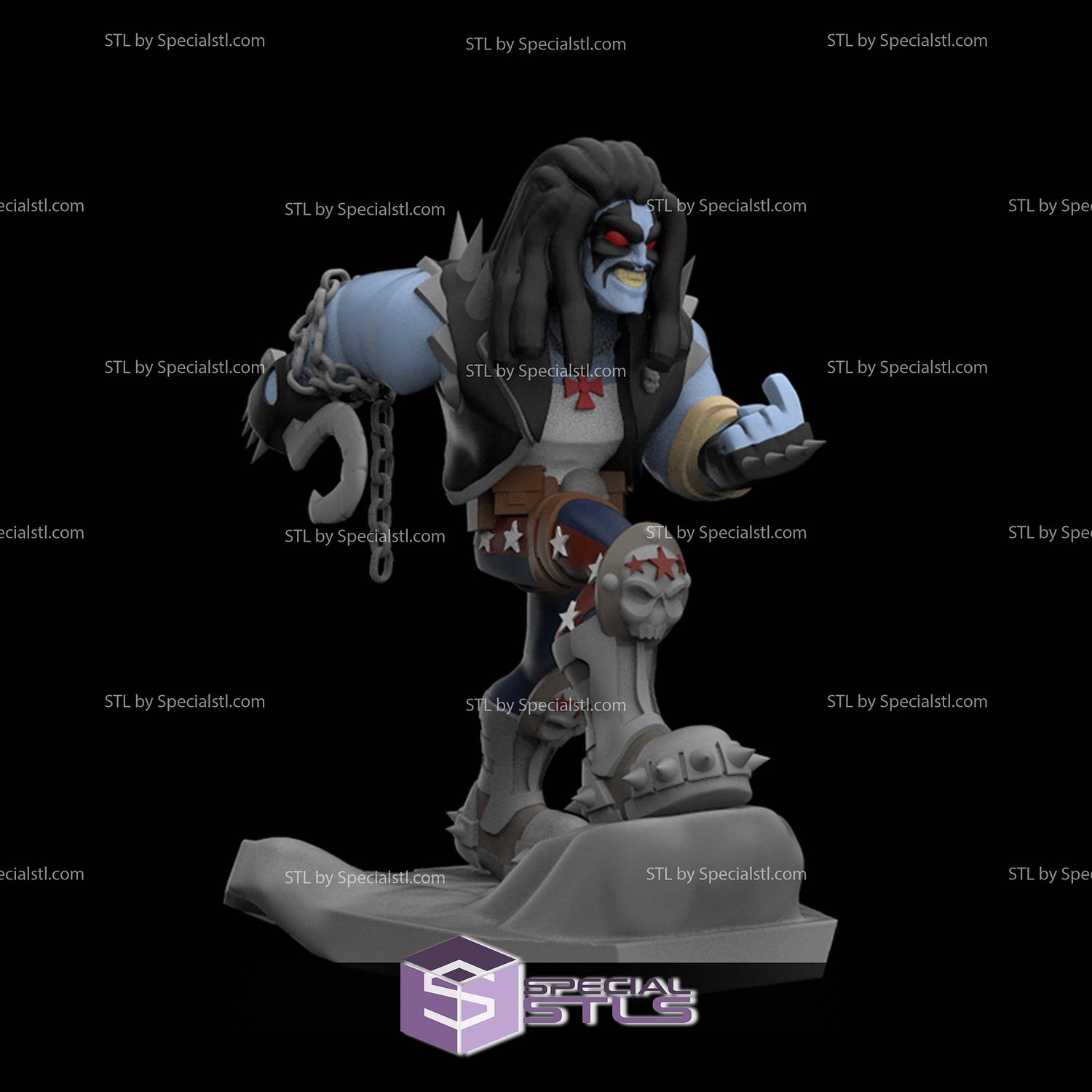 Disney Infinity Style STL Collection - Lobo 3D Model — view 2