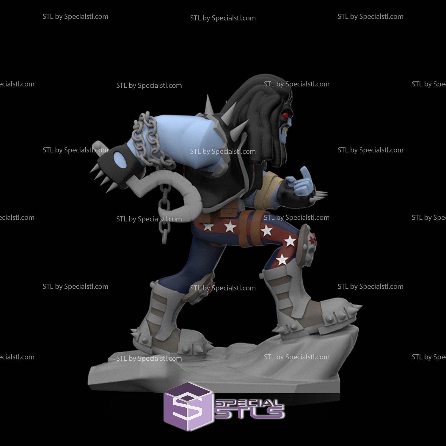 Disney Infinity Style STL Collection - Lobo 3D Model — view 3