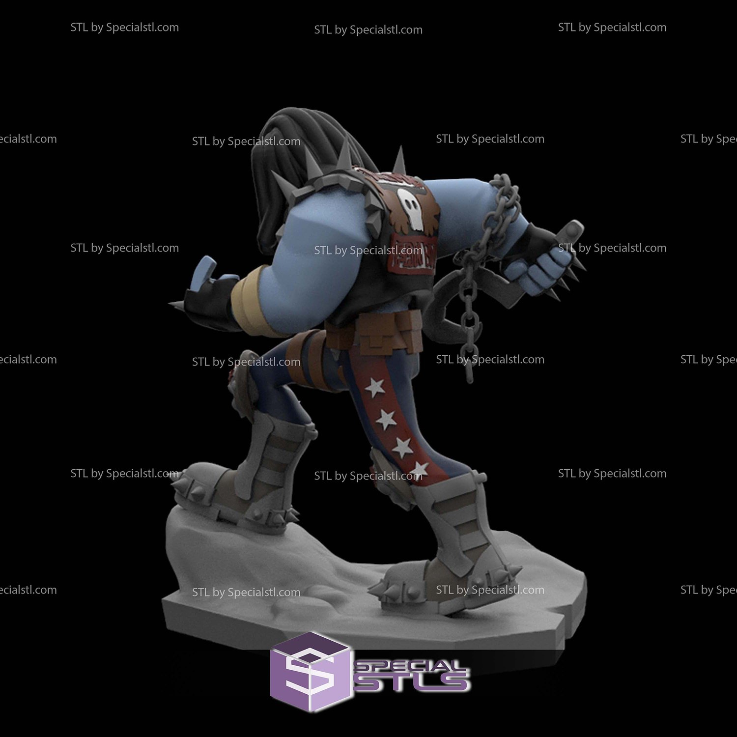 Disney Infinity Style STL Collection - Lobo 3D Model — view 4
