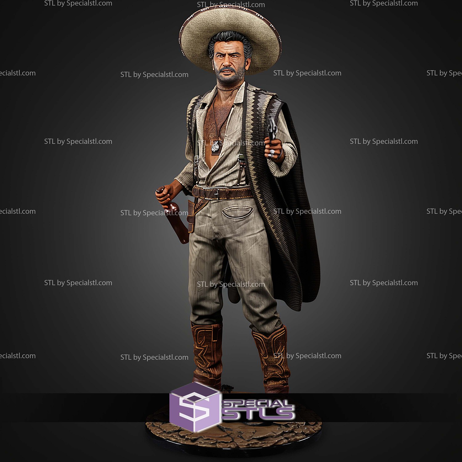 Tuco Ramirez Movie STL Files 3D Model — view 4